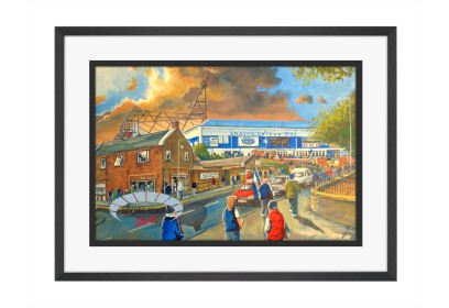 Stark's Park Stadium 'Going to the Match' Fine Art Print - Raith Rovers Football Club